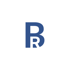 BR logo met negatieve ruimte