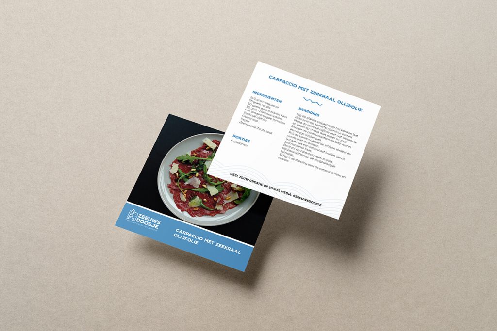 Recepten kaartje gratis weggever