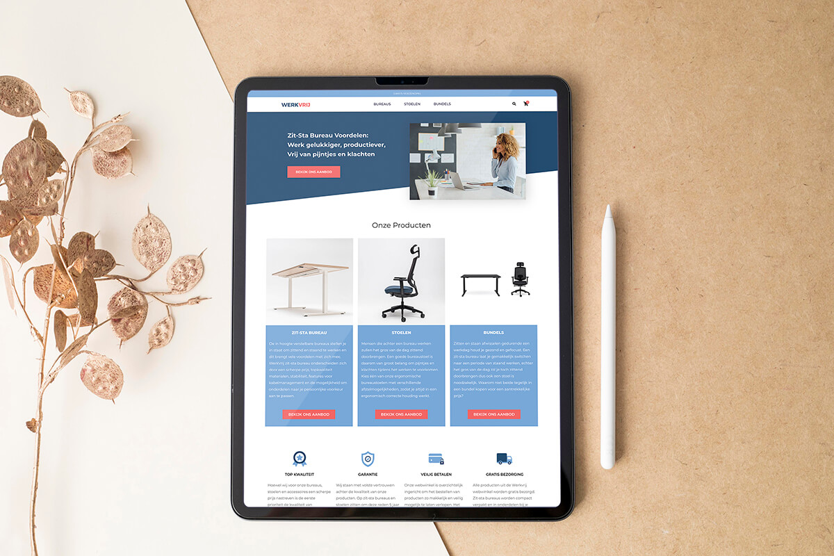 ergonomische werkplek webshop