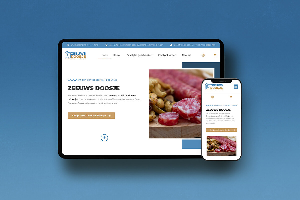 responsive webshop ontwerp