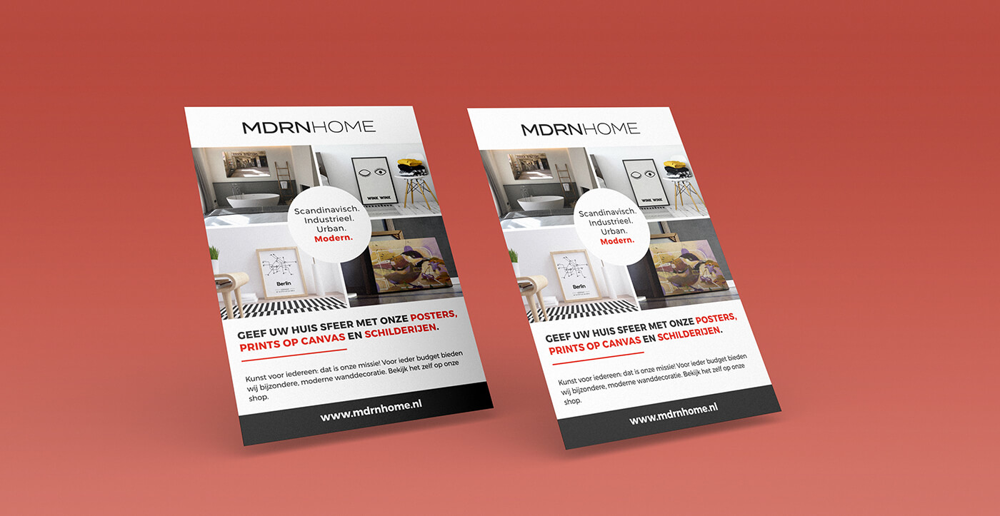 webshop flyer ontwerp