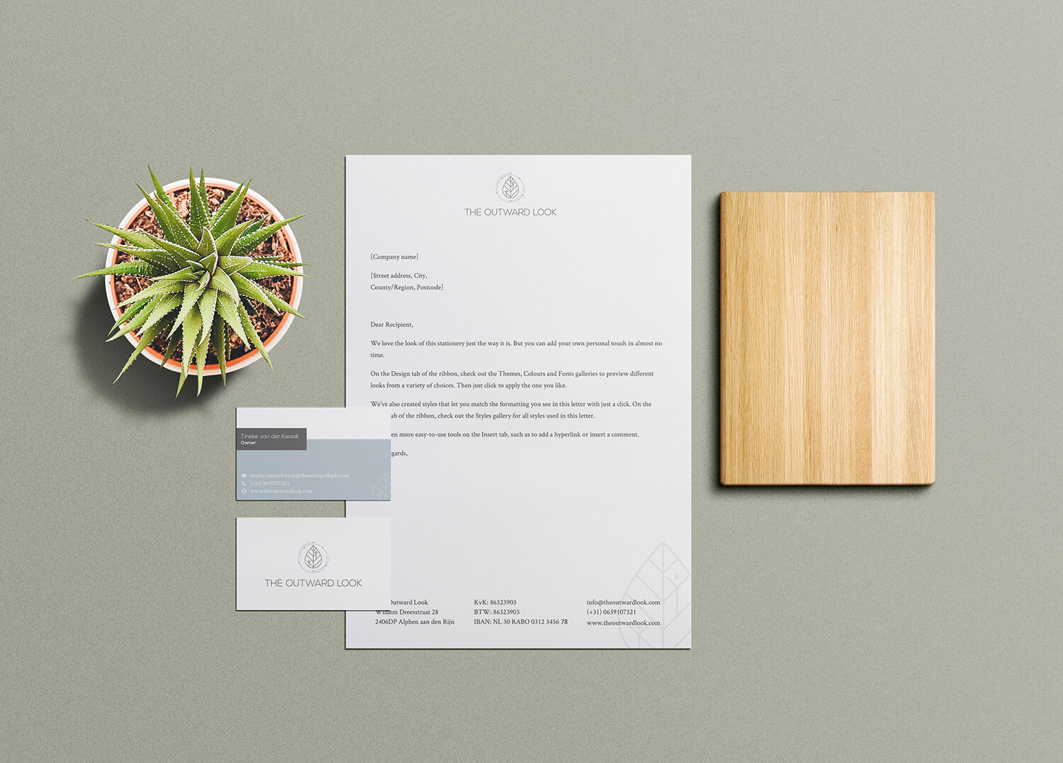 huisstijl ontwerp met mens en natuur
