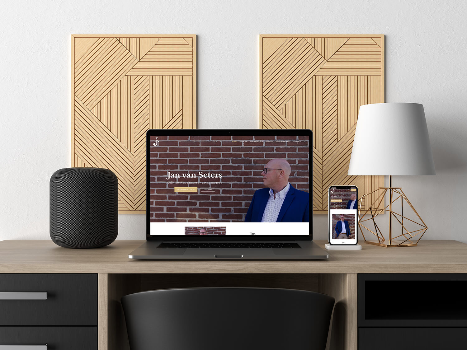 muzikale website voor dirigent