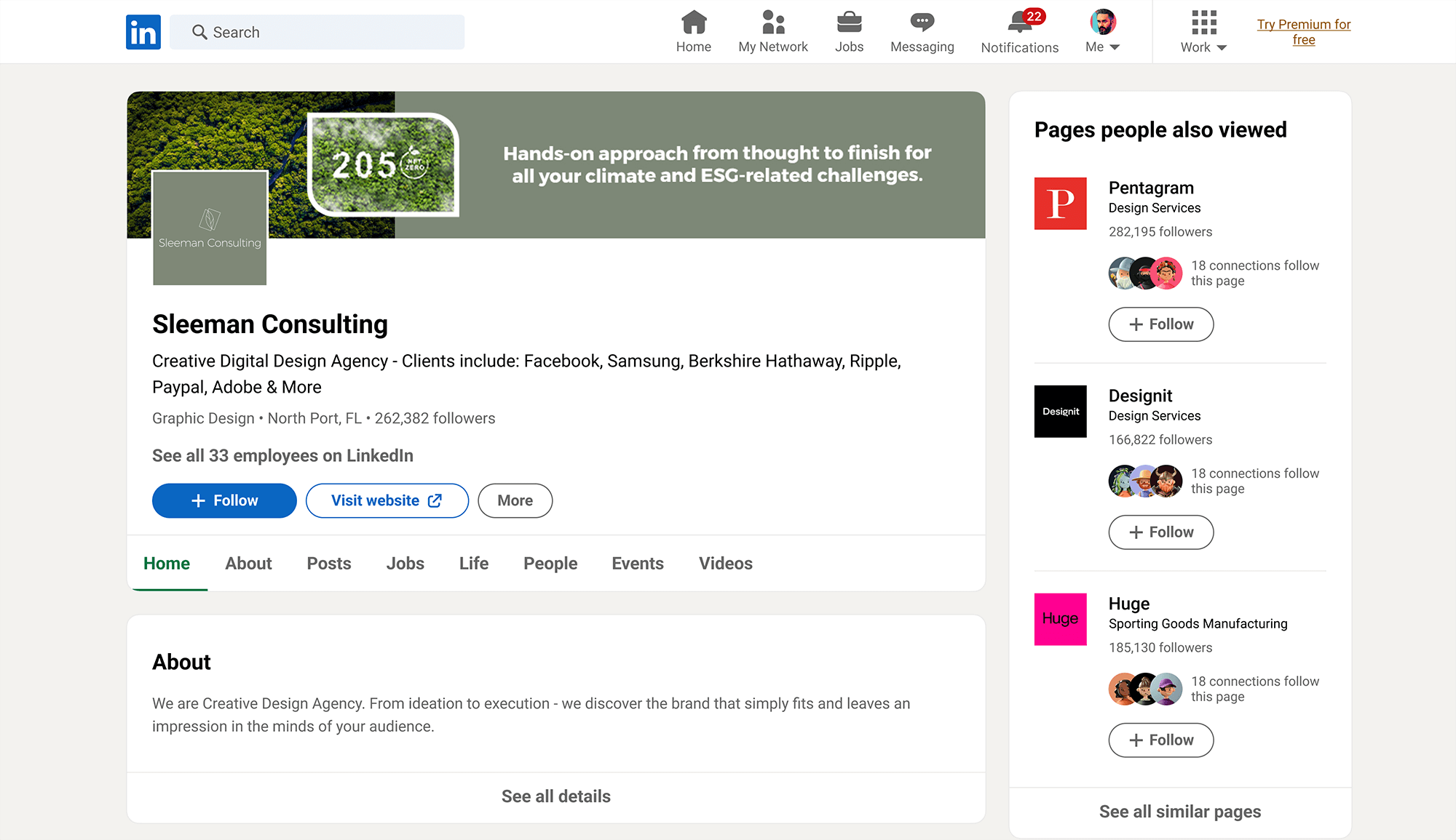 LinkedIn profiel advies en banner ontwerp