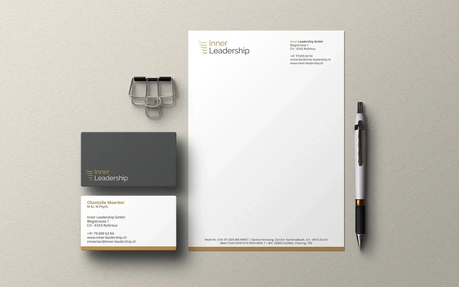 visual identity ontwerp voor een leiderschapscoach