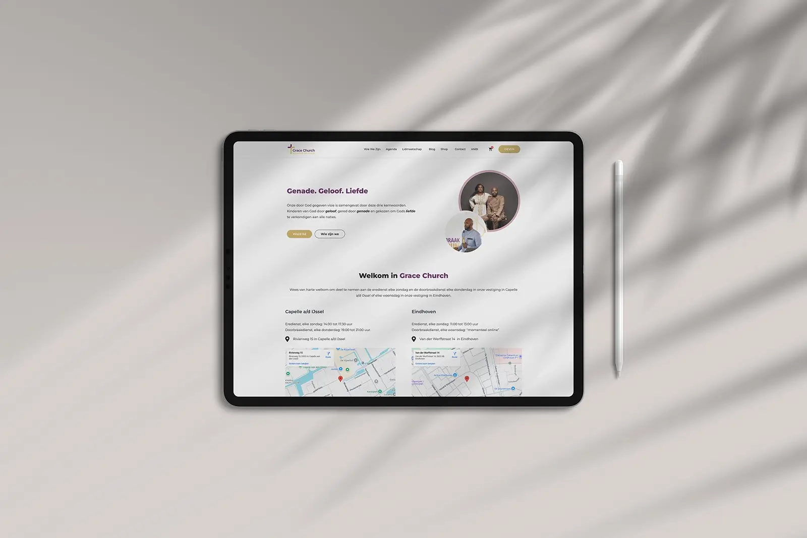 website voor kerk regio Rotterdam