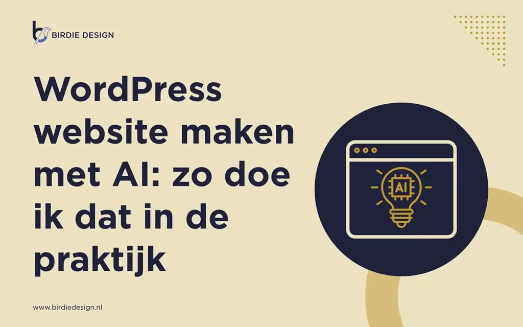 WordPress website maken met AI: zo doe ik dat in de praktijk 1 wordpress website maken met ai zo doe ik dat in de praktijk