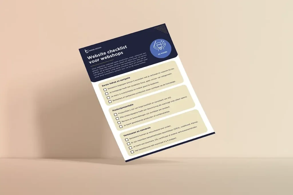 Branding voor je webshop: waarom merkidentiteit je prijzen verdedigt 3 website checklist voor webshops
